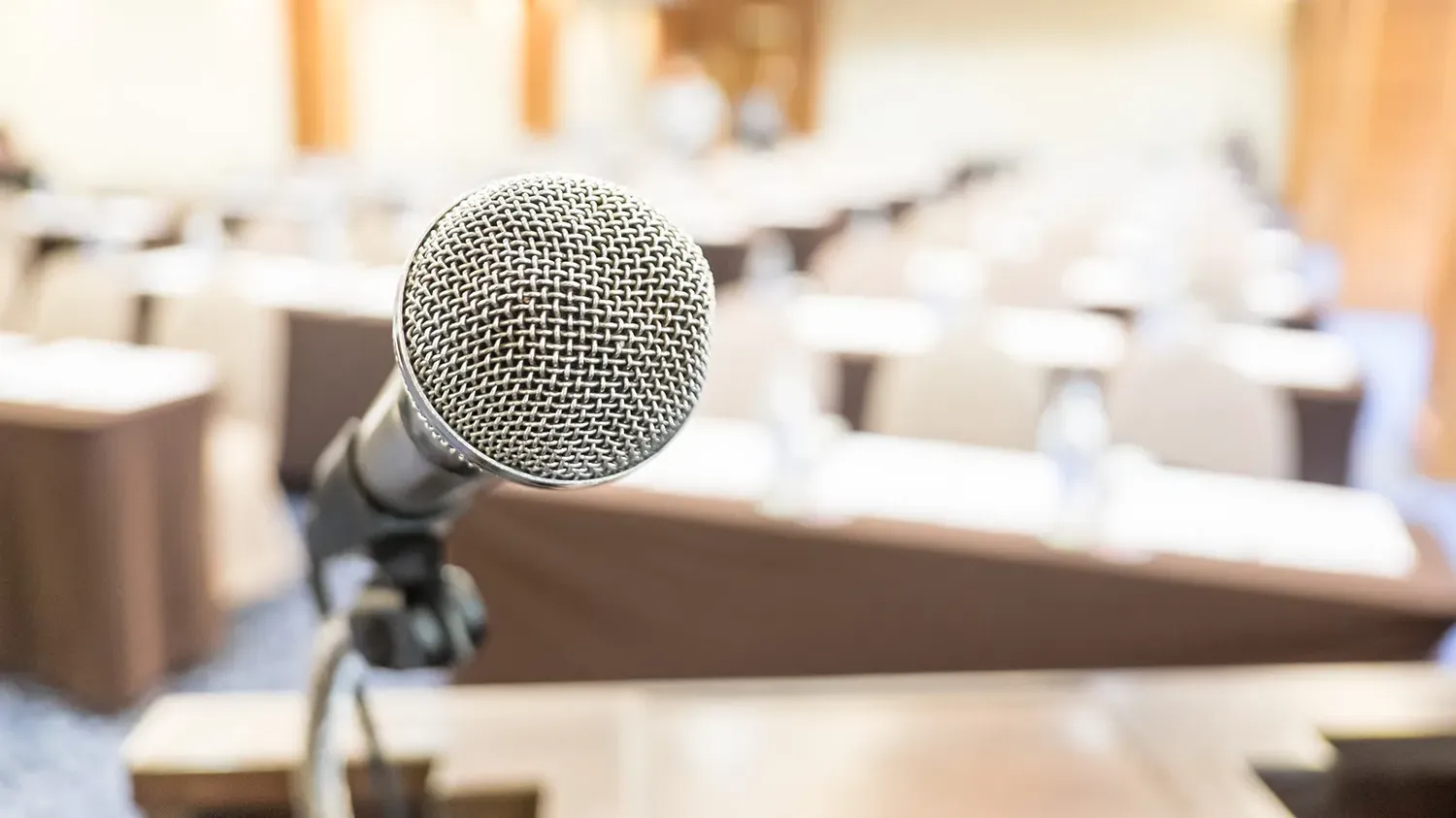 Close Up Foto von einem Mikrfon